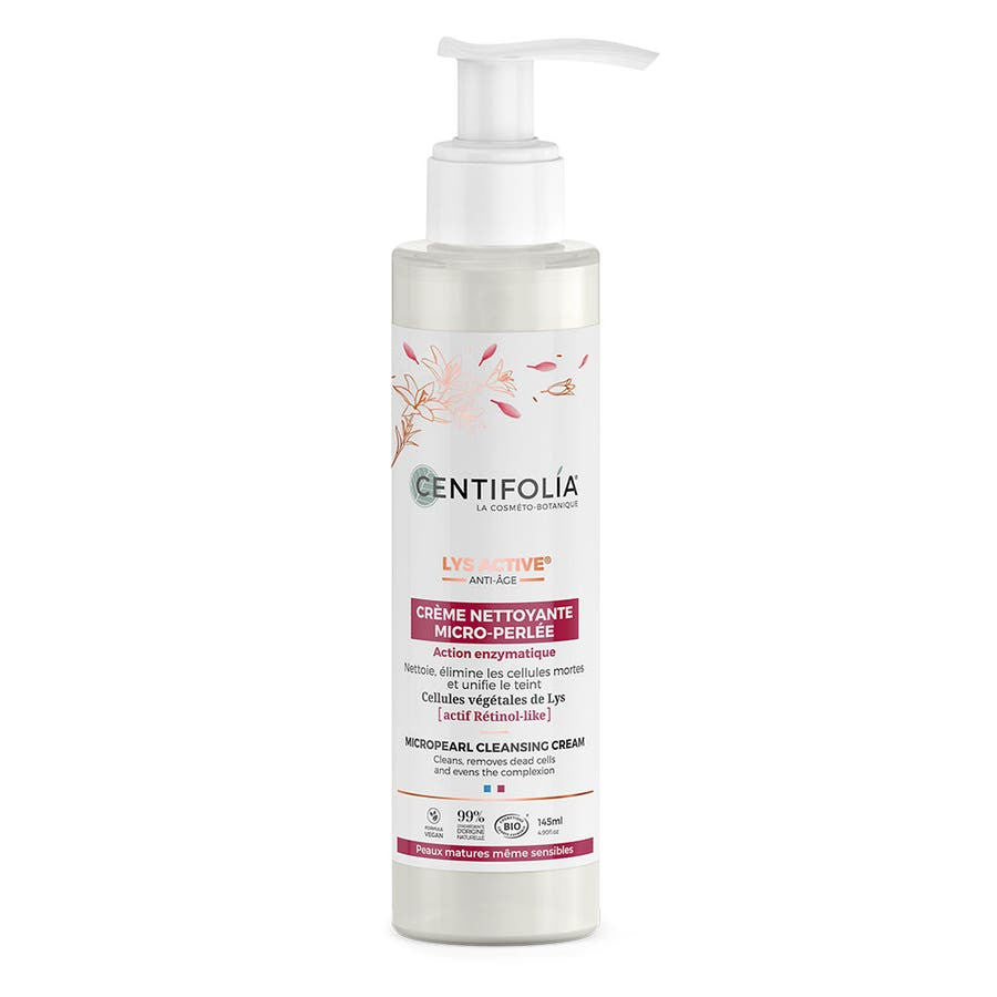 Crème lavante micro-perlée bio Centifolia Lys Active 145 ml 