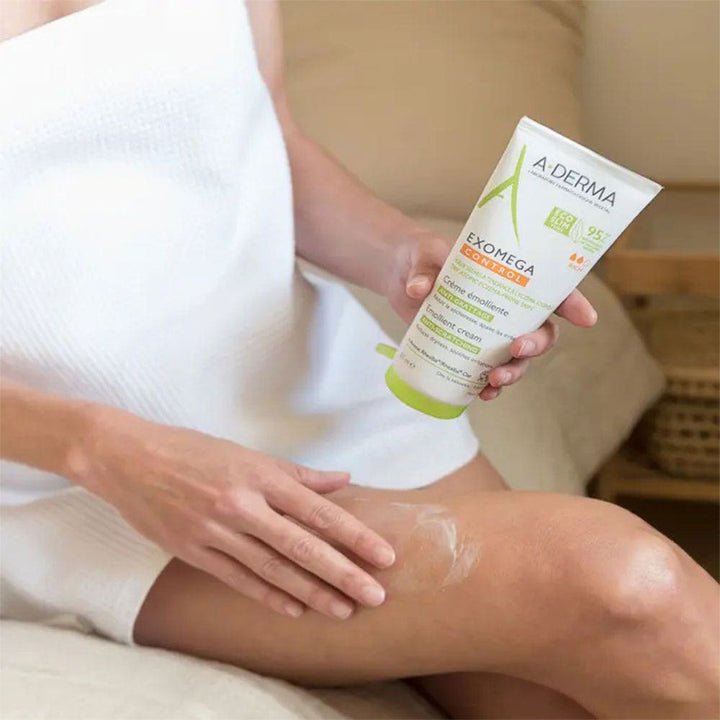 A-Derma Exomega Control Crème Nuit Emolliente Réparatrice 400ml (13.53fl oz)