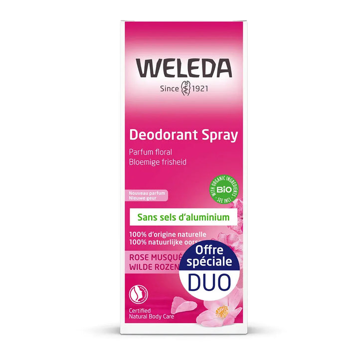 Déodorant Spray Rose Musquée Weleda, 100 ml 