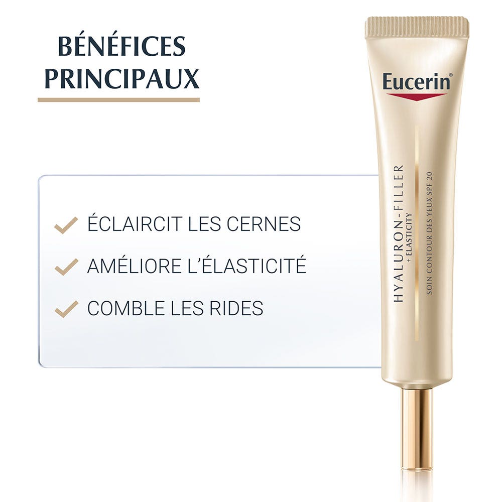 Eucerin Hyaluron-Filler + Elasticity Eye Contour Care Spf15 15ml (0.50fl oz)