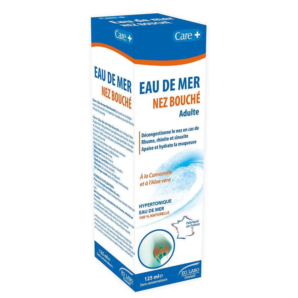 Care+ Hypertonic Chamomile and Aloe Vera Blocked Nose Water 125 ml (4.23fl oz)