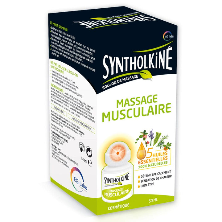 EG Labo SyntholKiné Massage Roll-on Muscle tension 50ml (1.69fl oz)