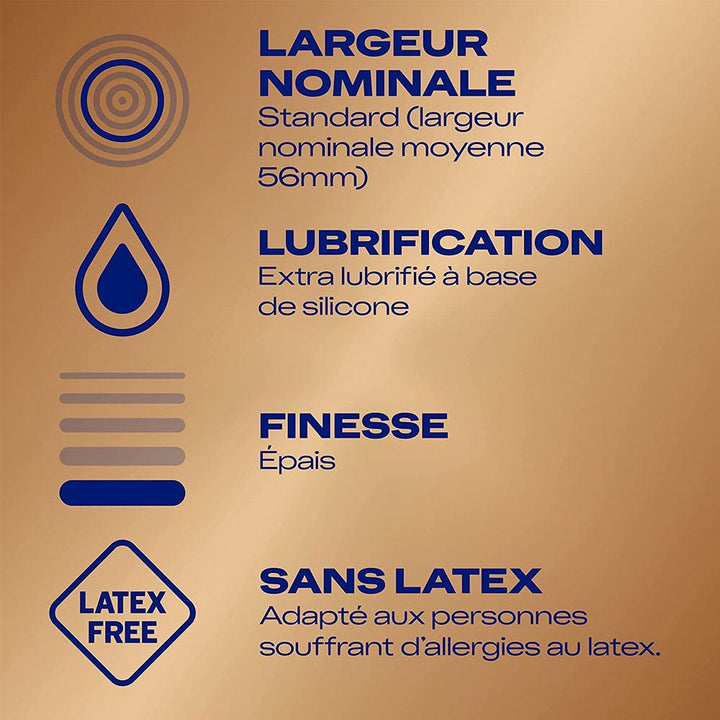 Durex Nude Skin-to-Skin Sensation Condoms latex-free 2 x 10 units