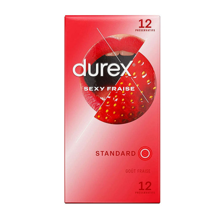 Durex Sexy Strawberry Standard Condoms x12