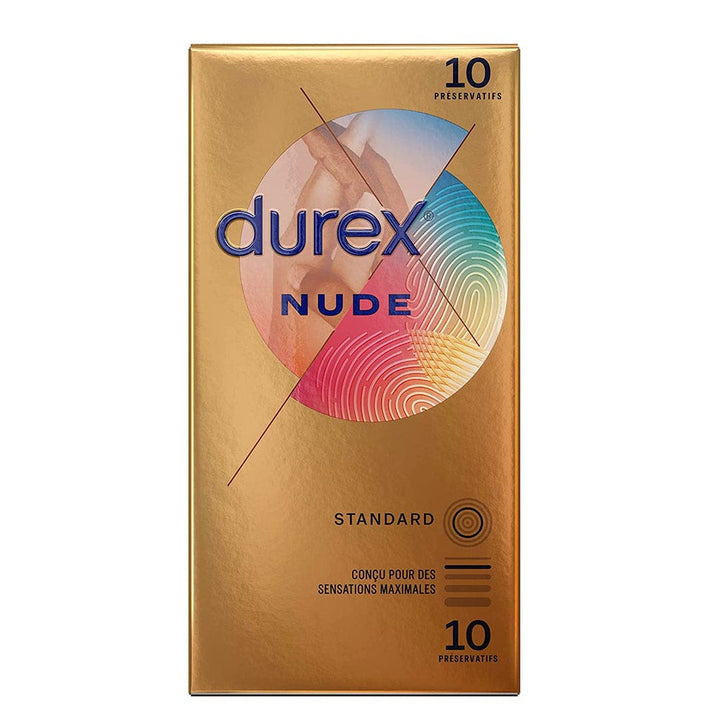 Durex Nude Préservatifs Latex - Sensation Peau contre Peau x10
