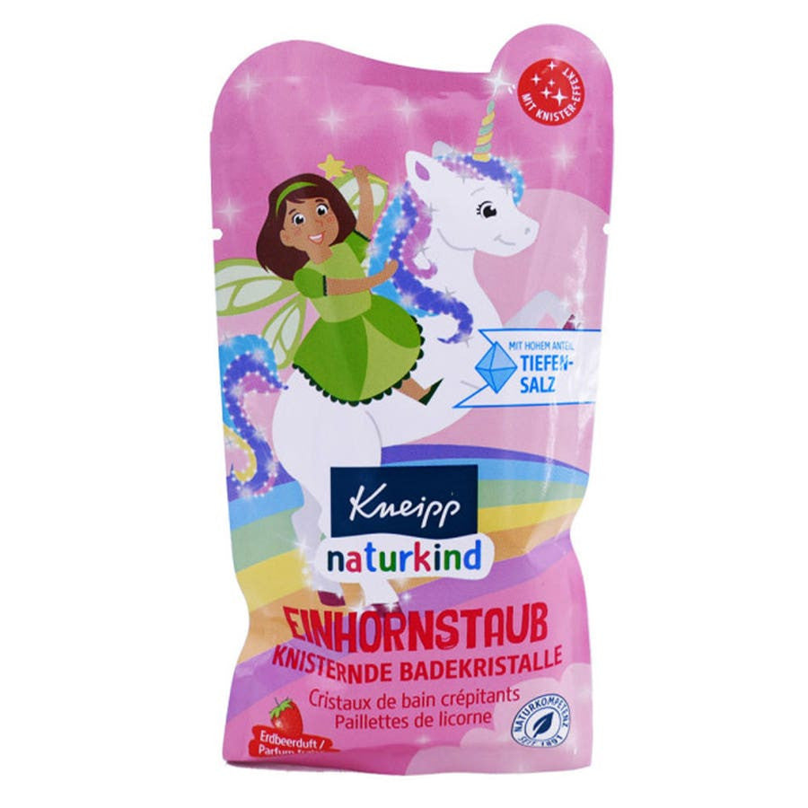 Sel de bain pétillant Kneipp Nature Kids Licorne à la fraise 60 g 