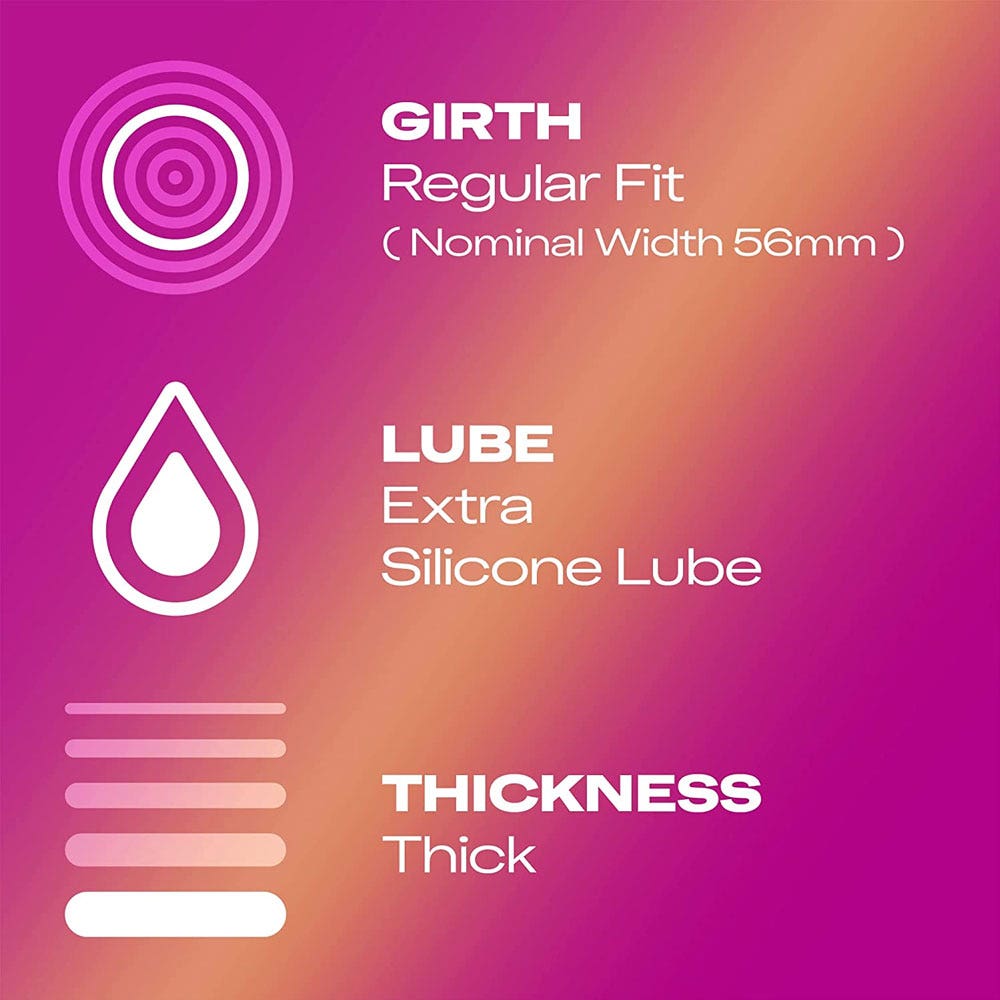 Durex Pleasure Ultra-pearl textured condoms textured for extra sensation, 12-pack 12 units