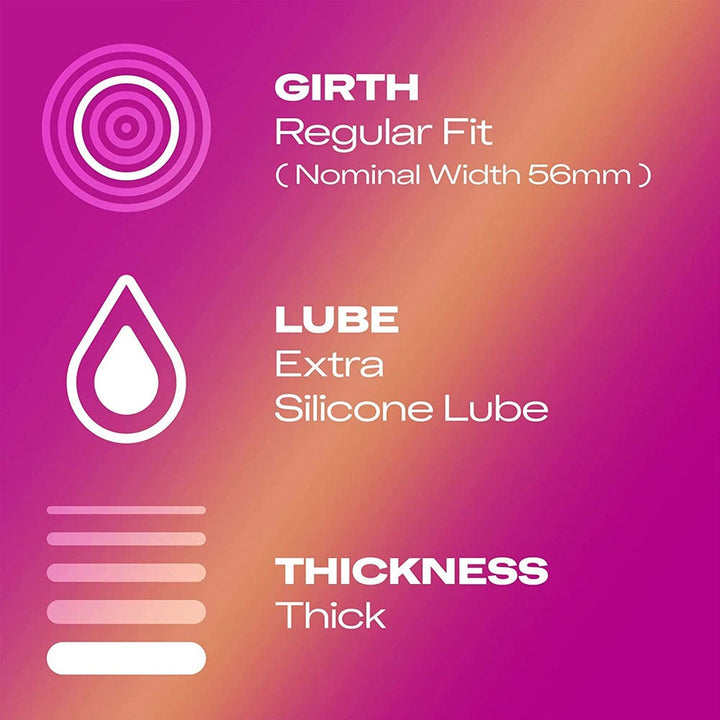 Durex Pleasure Ultra-pearl textured condoms textured for extra sensation, 12-pack 12 units