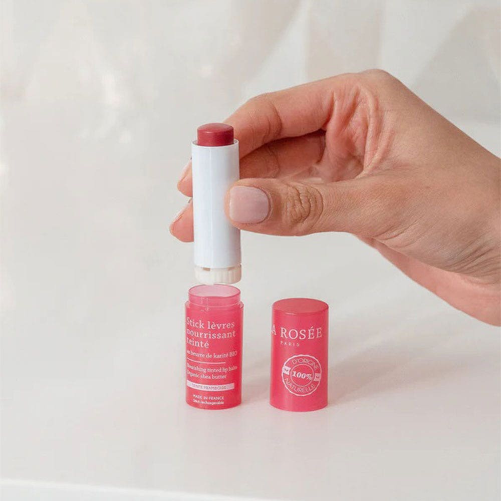 La Rosée Nourishing Tinted Lip Balm with Raspberry Tint