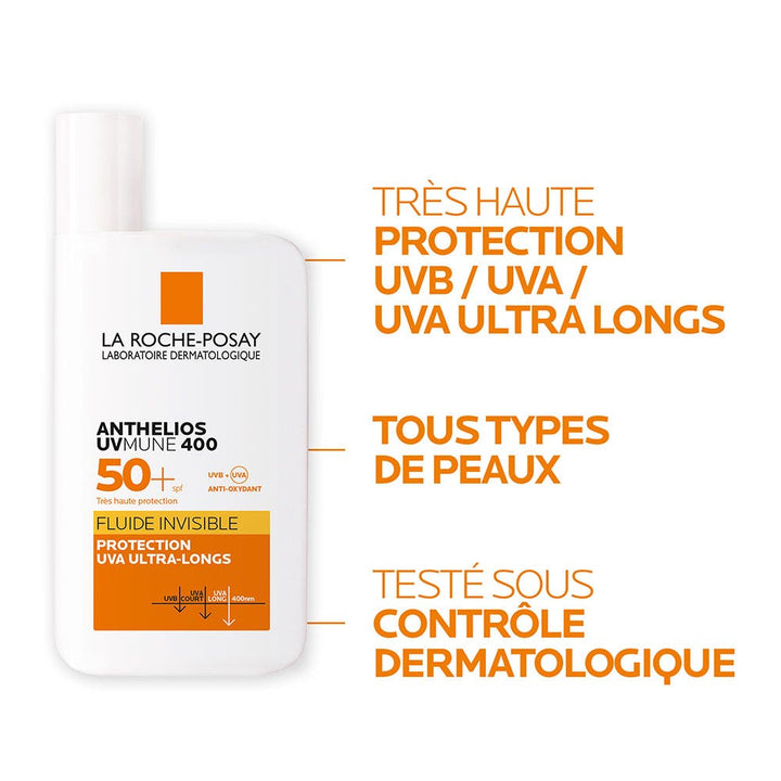 La Roche-Posay Anthelios UVMune 400 Invisible Fluid SPF50+ 50ml (1.69floz)