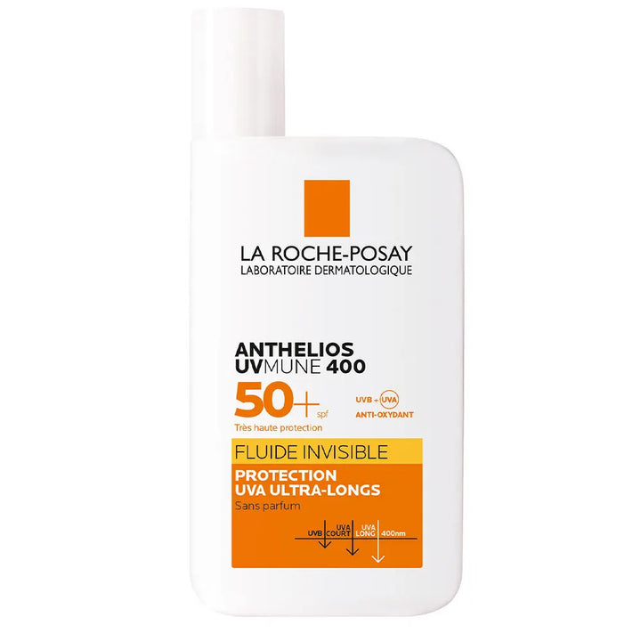 La Roche-Posay Anthelios UVMune 400 Invisible Fluid Fragrance-Free SPF50+ 50ml tube