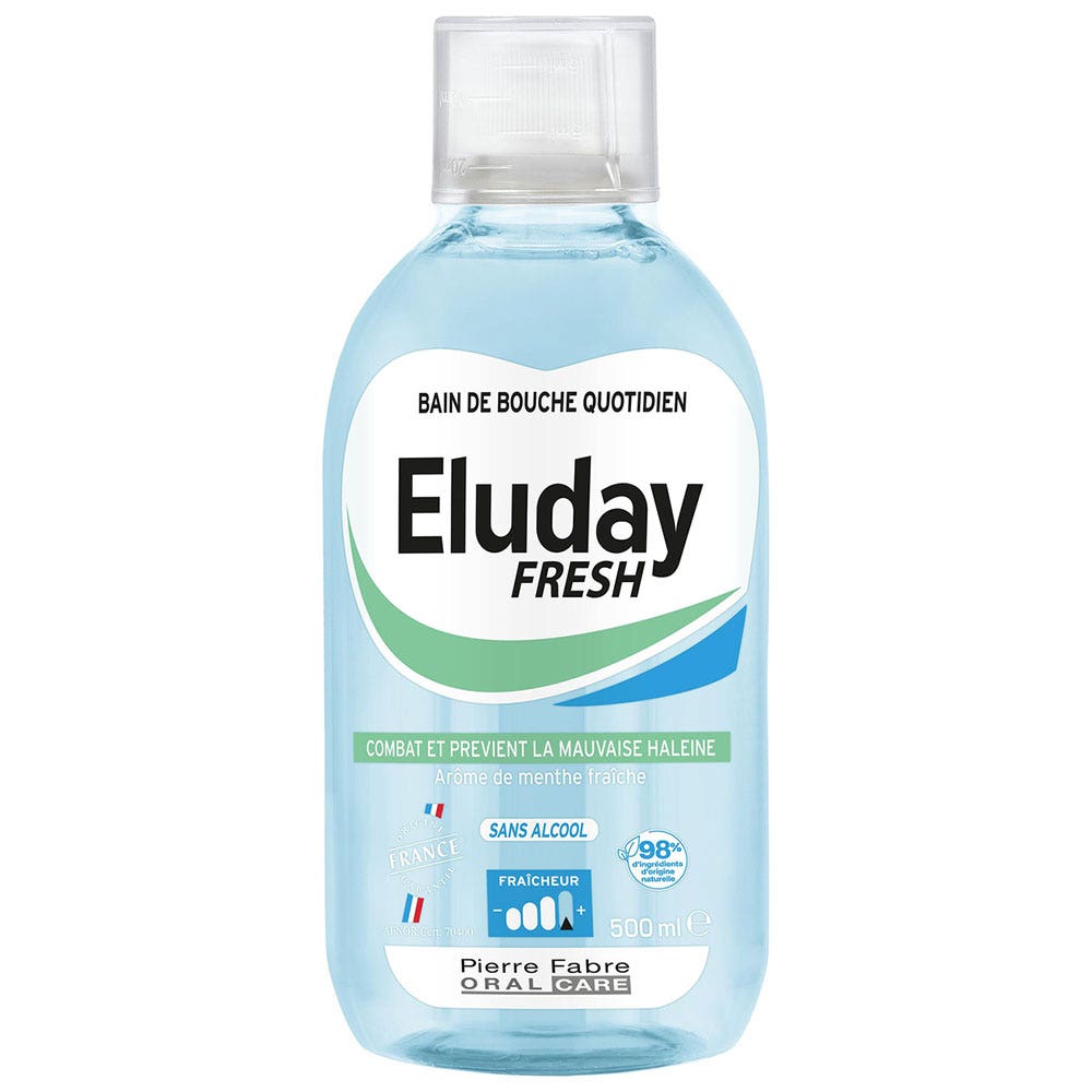 Eluday Fresh Daily Use Mouthwash 500ml (16.91fl oz)