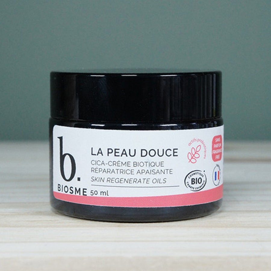 Biosme Bioes Cica-Crème Bio Peau Douce Répare et Apaise 50 ml (1,69 fl oz) 