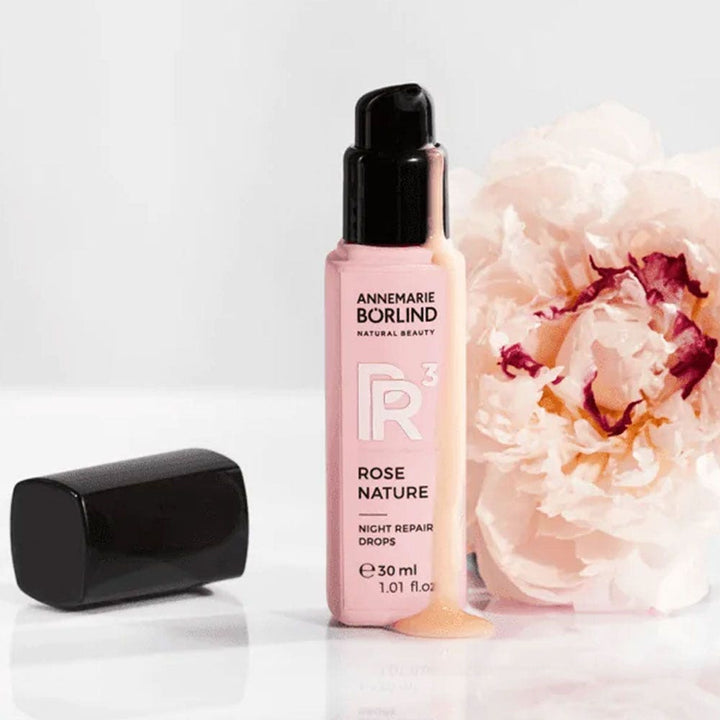 ANNEMARIE BÖRLIND Rose Nature Night Repair Serum All Skin Types 30ml (1.01fl oz)