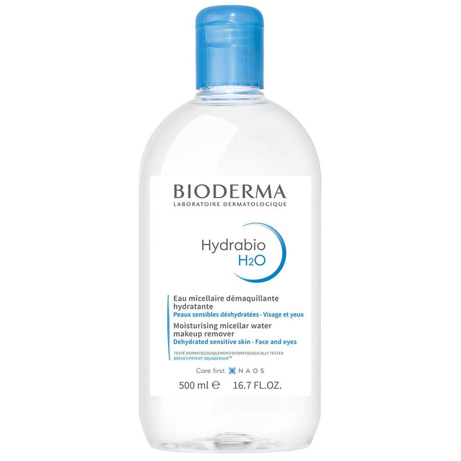 Bioderma Hydrabio H2O Solution Micellaire Démaquillante Hydratante Peaux Sensibles H2O 500 ml 