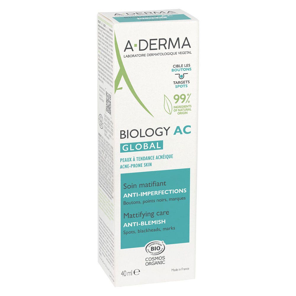 A-Derma Biology AC Global Mattifying Care Anti-Blemish 40ml (1.35fl oz)
