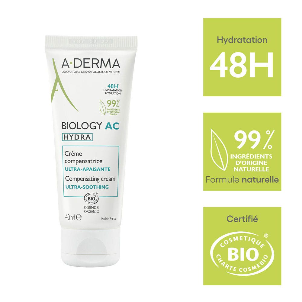A-Derma Phys-AC Hydra Compensating Cream 40ml (1.35fl oz)