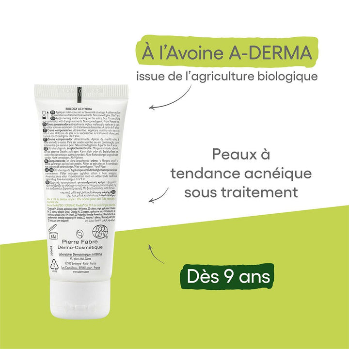 A-Derma Phys-AC Hydra Compensating Cream 40ml (1.35fl oz)