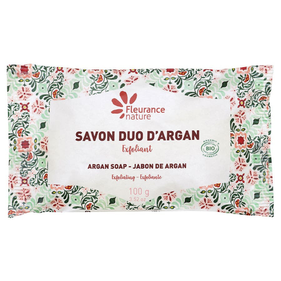 Fleurance Nature Duo savon exfoliant à l'Argane bio 100g (3.52 oz) 