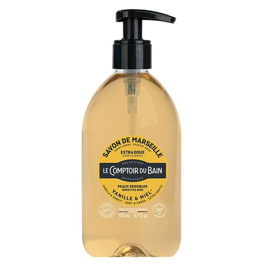 Le Comptoir Du Bain Savon De Marseille Corps et Mains 500 ml (16.90fl oz) 