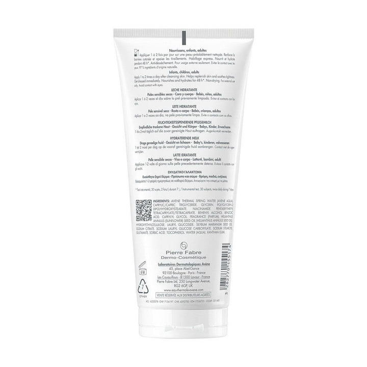 Avène Xeracalm Nutrition Hydrating body milk for sensitive, dry skin 200 ml (6.76fl oz)