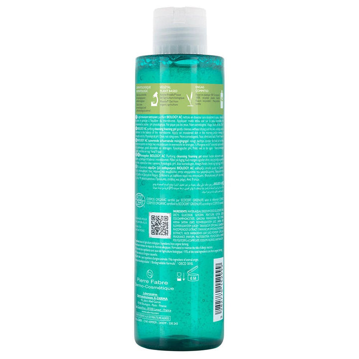 A-Derma Biology AC Purifying Foaming Gel Oily acne-prone skin 200ml (6.76fl oz)