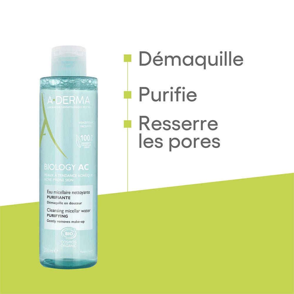A-Derma Biology AC Purifying Micellar Water Bio 200ml (6.76fl oz)
