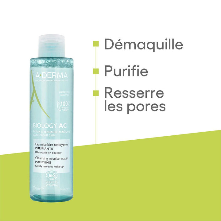 A-Derma Biology AC Purifying Micellar Water Bio 200ml (6.76fl oz)