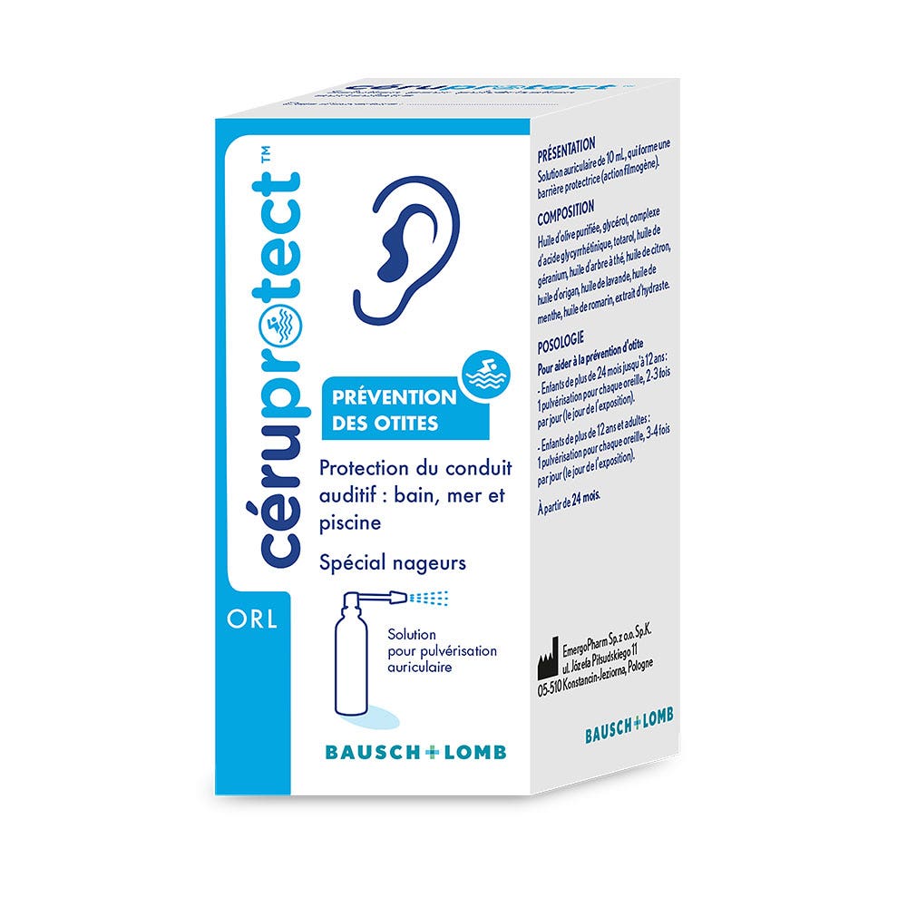 Bausch&Lomb Ceruprotect spray bottle Special for swimmers 10ml (0.34fl oz)
