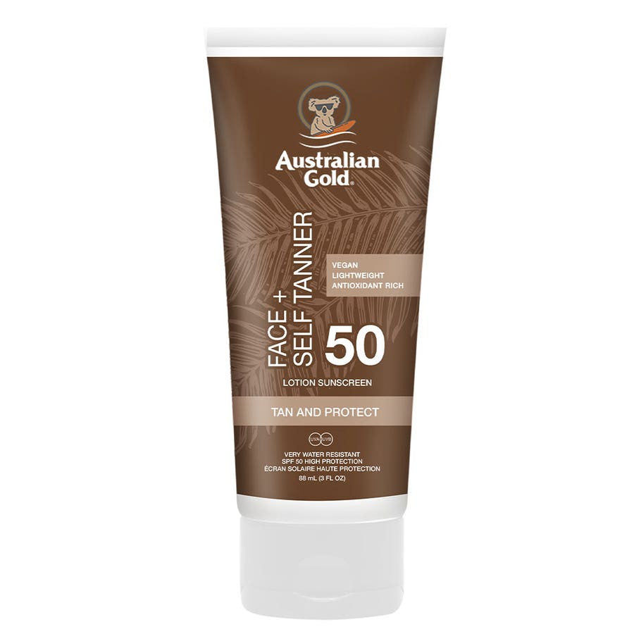 Australian Gold SPF50 Self-Tanning Face Cream 88ml (2.97fl oz)