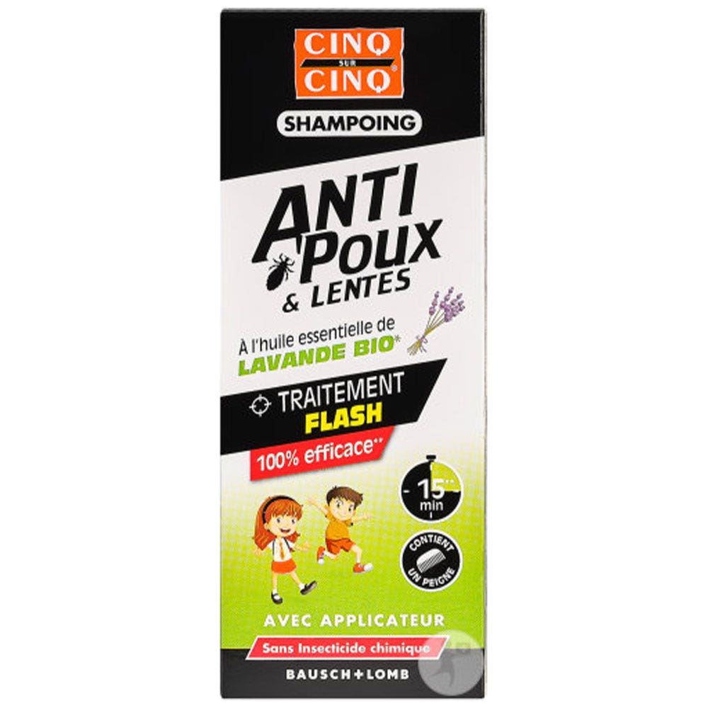 Cinq Sur Cinq Anti Lices And Nits Organic Lavender Shampoo + Comb 100ml (3.38fl oz)