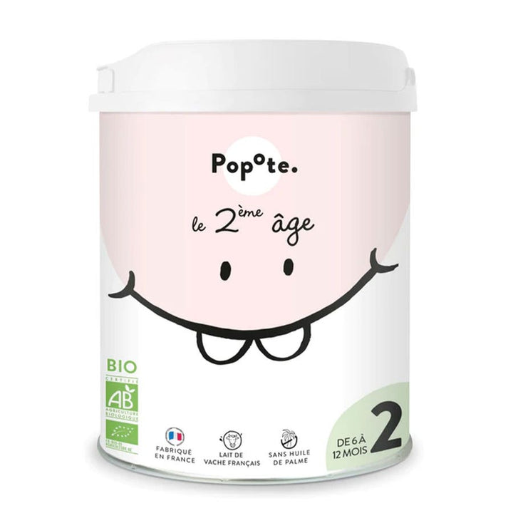 Popote Organic Lait infantile 2e âge 6 à 12 mois 400g