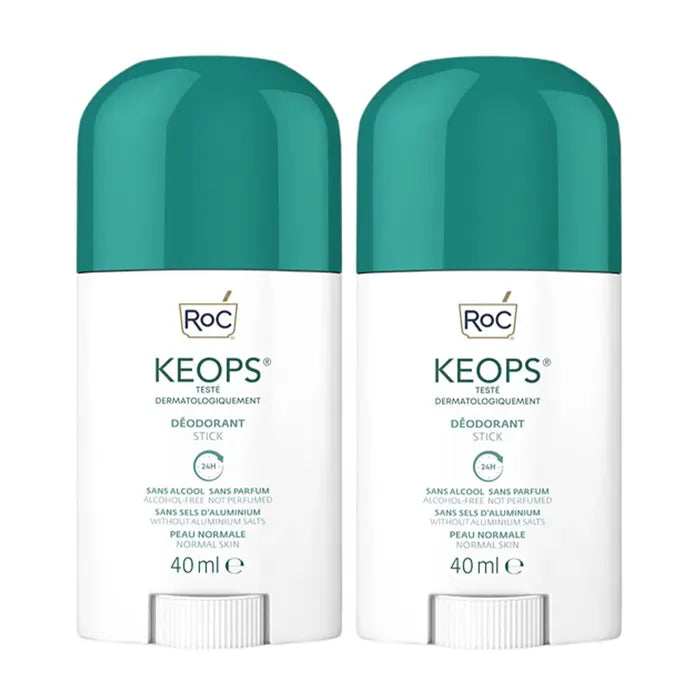 Roc Keops Keops Deodorant Stick Moderate Perspiration 40ml 2x (1.35fl oz 2x)