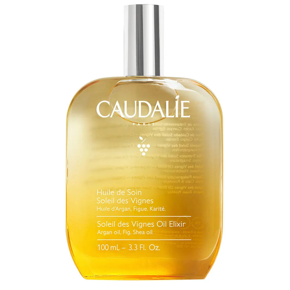 Caudalie Soleil Des Vignes Oil Elixir - Huile Solaire Nourrissante à l'Huile d'Argan, à la Figue et au Karité 