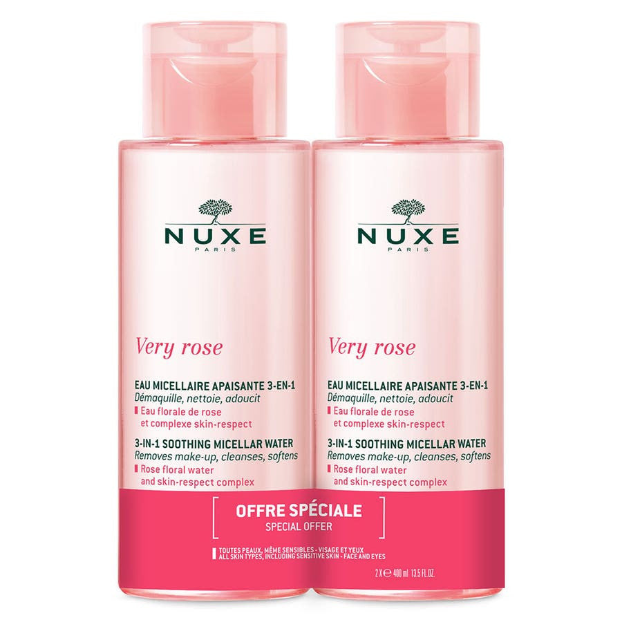 Nuxe Very rose Eau Micellaire Apaisante DUO 400 ml x2 (13,52 fl oz x2) 