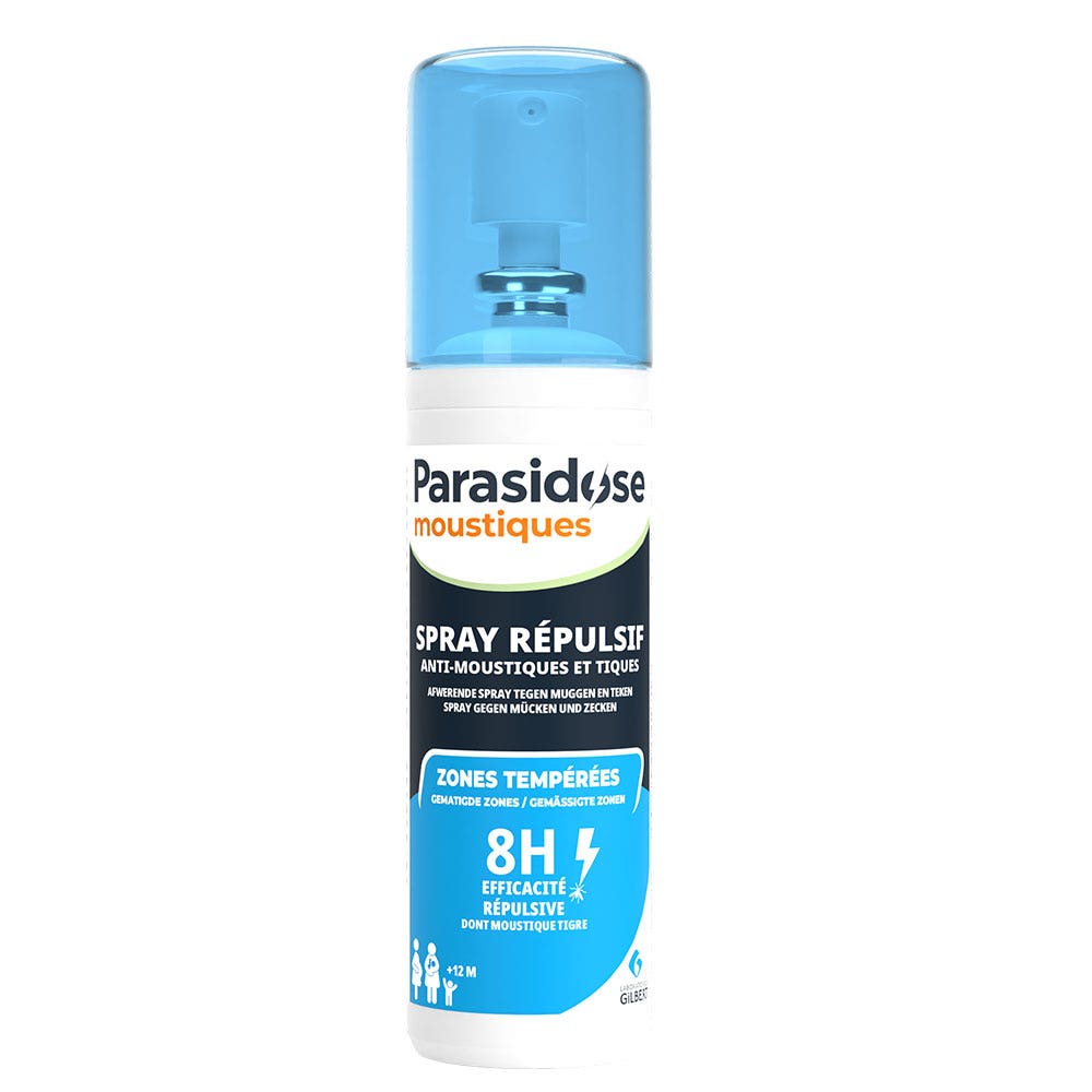 PARASIDOSE Spray répulsif anti-moustiques et tiques 100ml (3.38fl oz)