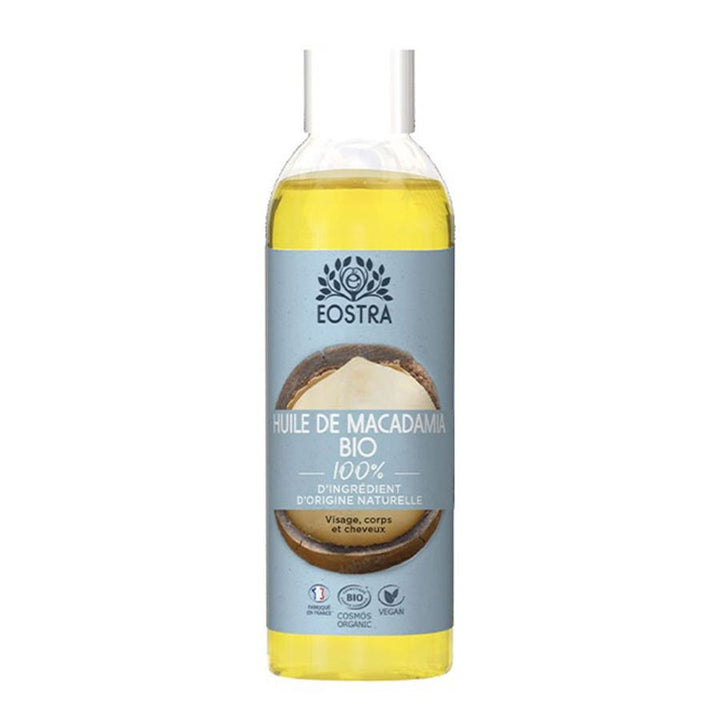 Huile de macadamia bio Eostra visage, corps et cheveux 75 ml (2,53 fl oz) 