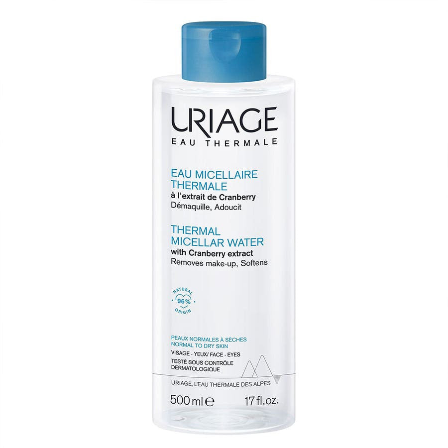 Uriage Thermal Micellar Water for Normal To Dry Skin 500ml (16.90 fl oz)