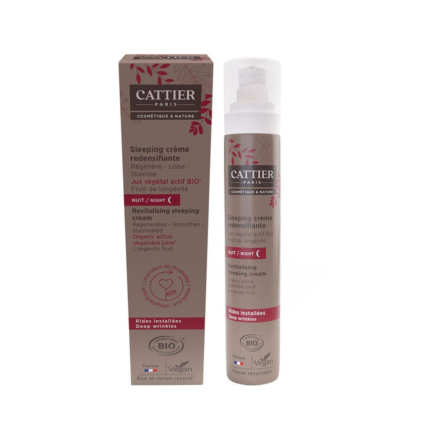 Cattier Crème de Nuit Redensifiante Anti-Âge Bio 50 ml 