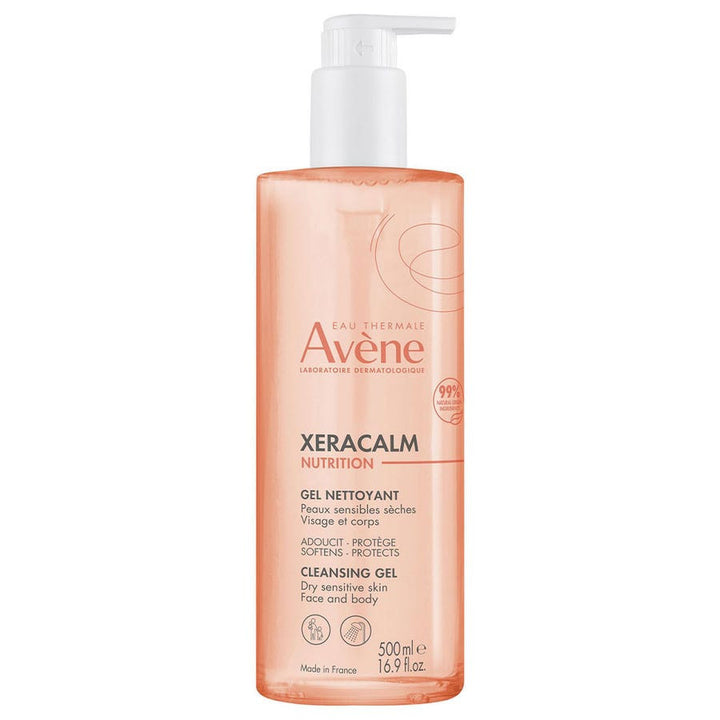 Avène Xeracalm Nutrition Gel Nettoyant Nutri Fluide Peaux Sensibles et Sèches 500 ml 