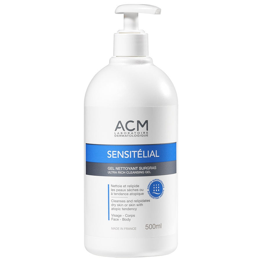 Acm Sensitelial Gel Nettoyant Surgras Peaux Atopiques 500 ml 