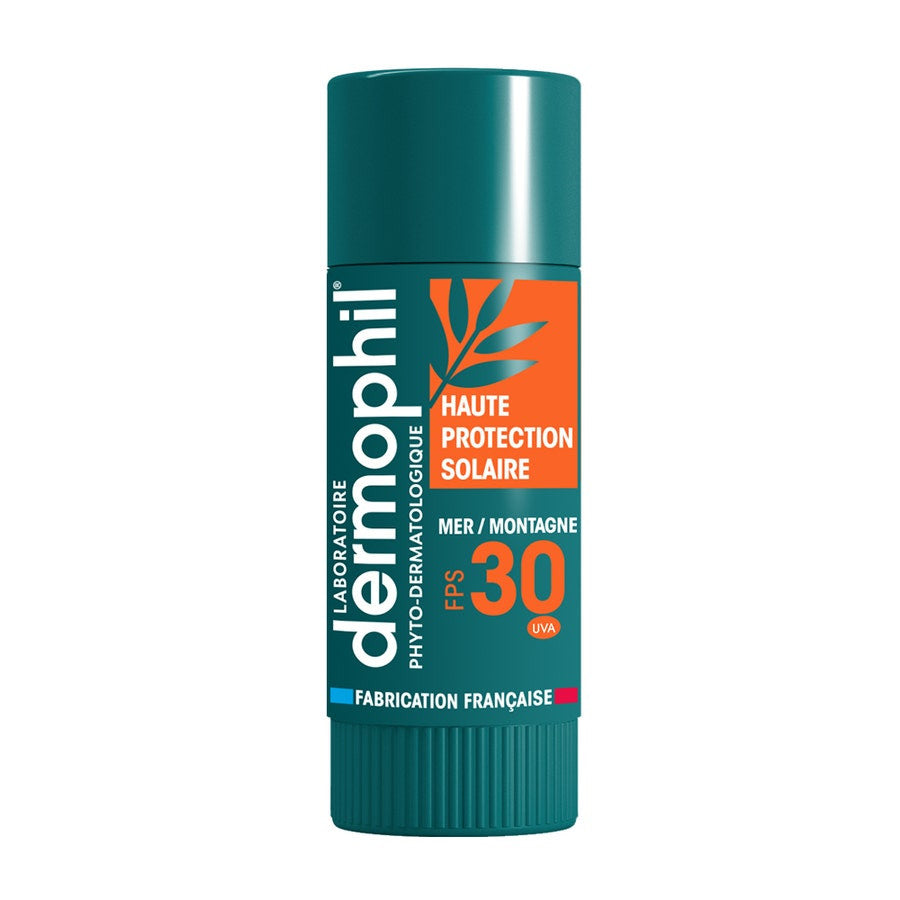 Dermophil Indien Stick à Lèvres Haute Protection Écran Solaire SPF30 4 g (0,14 oz) 