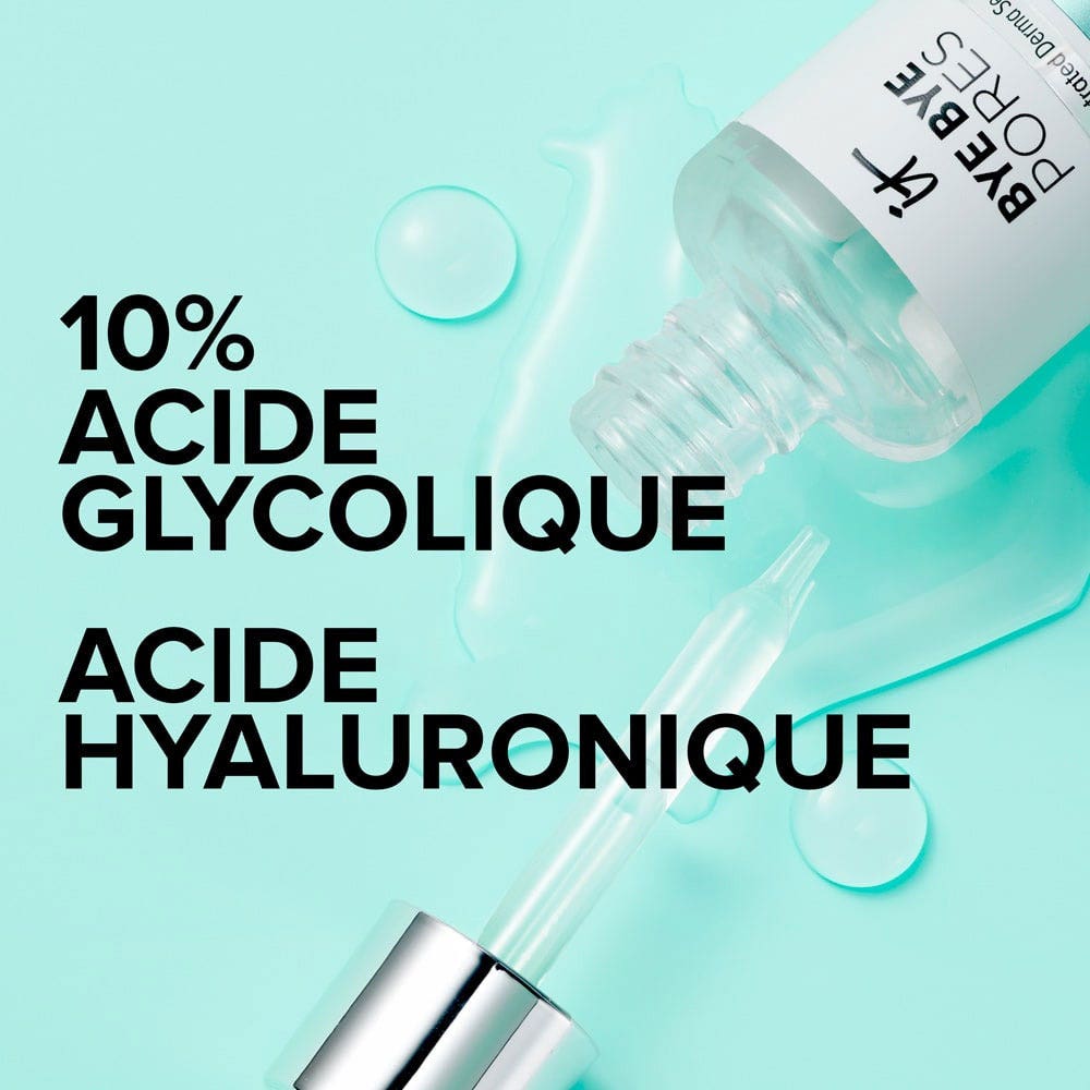 IT Cosmetics Bye Bye Pores Anti-Pore Serum with Glycolic Acid for Imperfection-Prone Skin 30ml (1.01 fl oz)