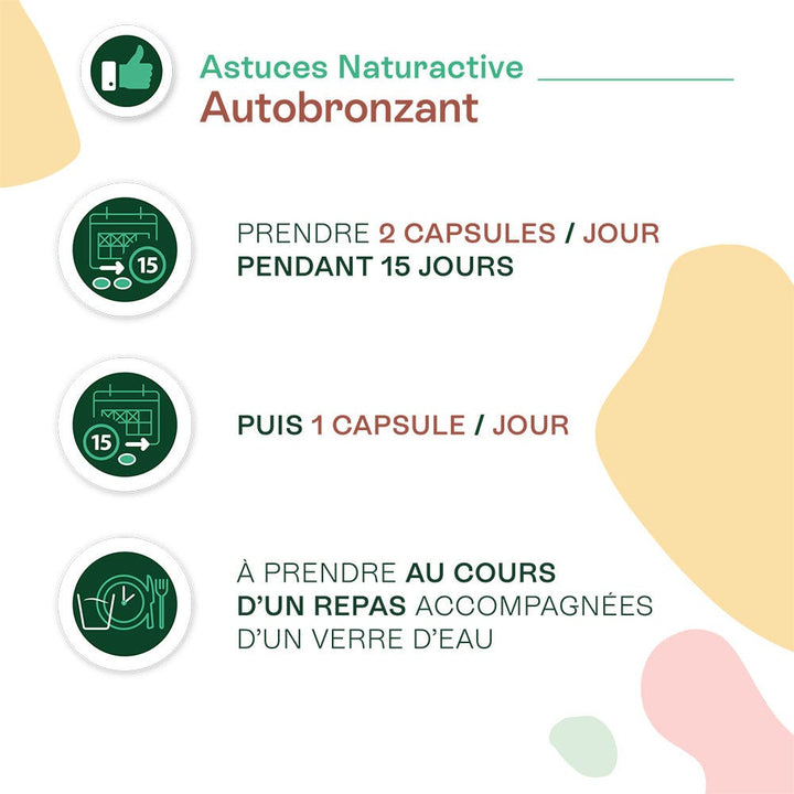Naturactive Doriance self-tanning & protection 30 capsules - FrenchBeautyHub
