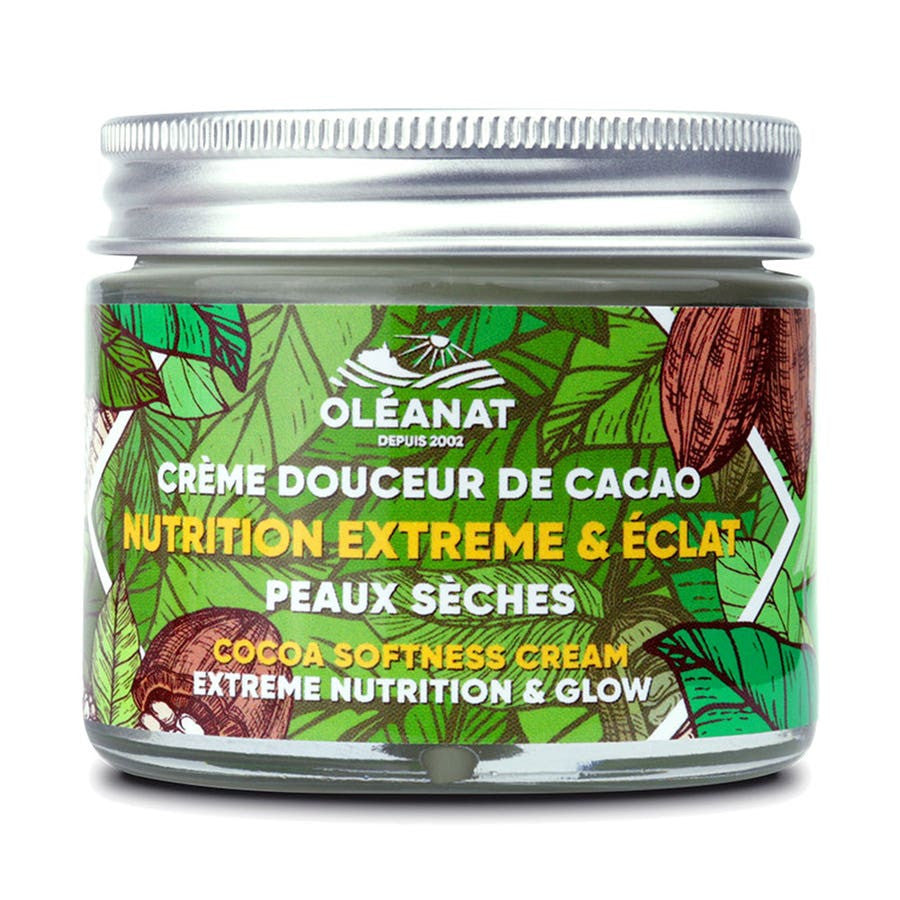 Oleanat Les Richesses d'Amérique du Sud Crème Douce Nutrition Extrême et Éclat Cacao Bio 50 ml (1.69fl oz) 