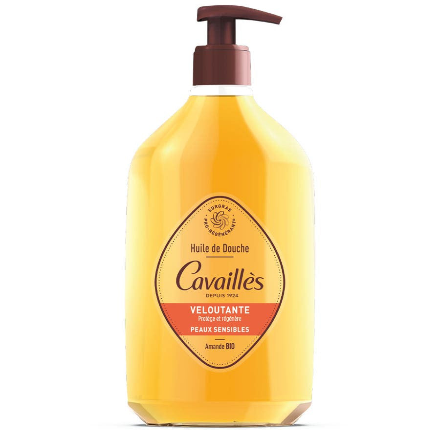 Rogé Cavaillès Surgras Actif Huile de bain et de douche veloutée pour peaux sensibles 750 ml (25,36 fl oz) 