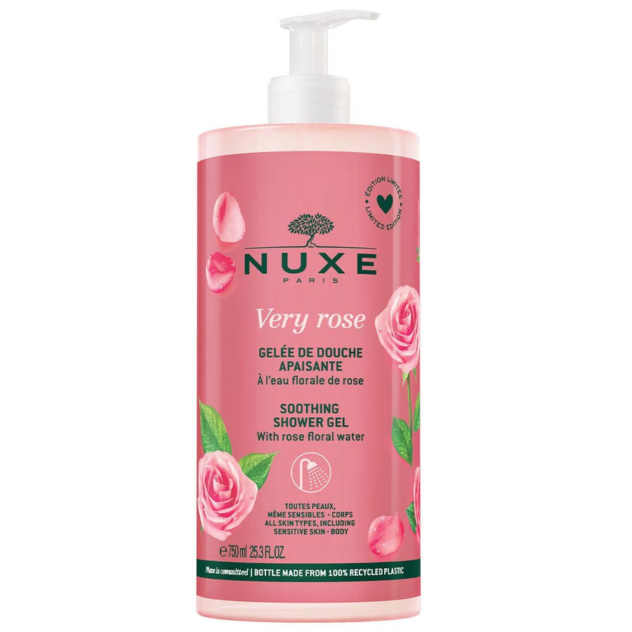 Nuxe Very rose Gentle Shower Gel 750ml (25.36fl oz)