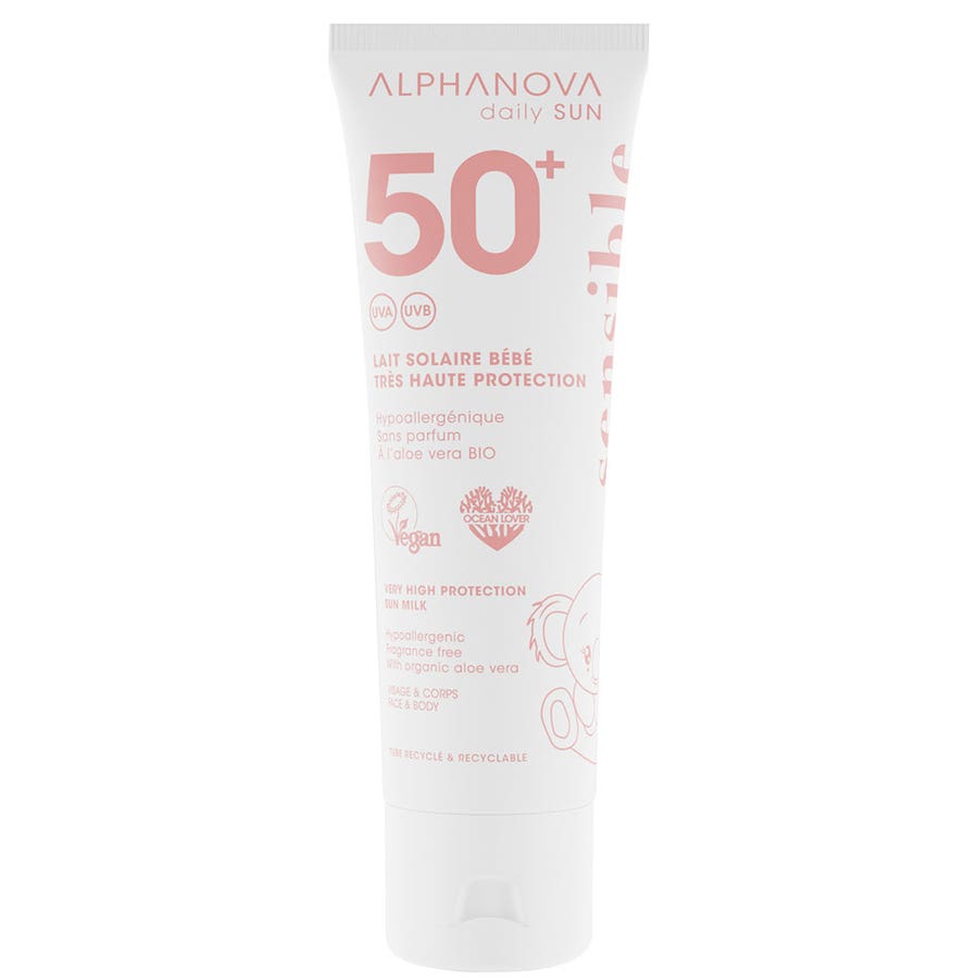 Alphanova Daily Sun Sunscreens Baby Milk SPF50+ for babies and toddlers 50ml (1.69fl oz)
