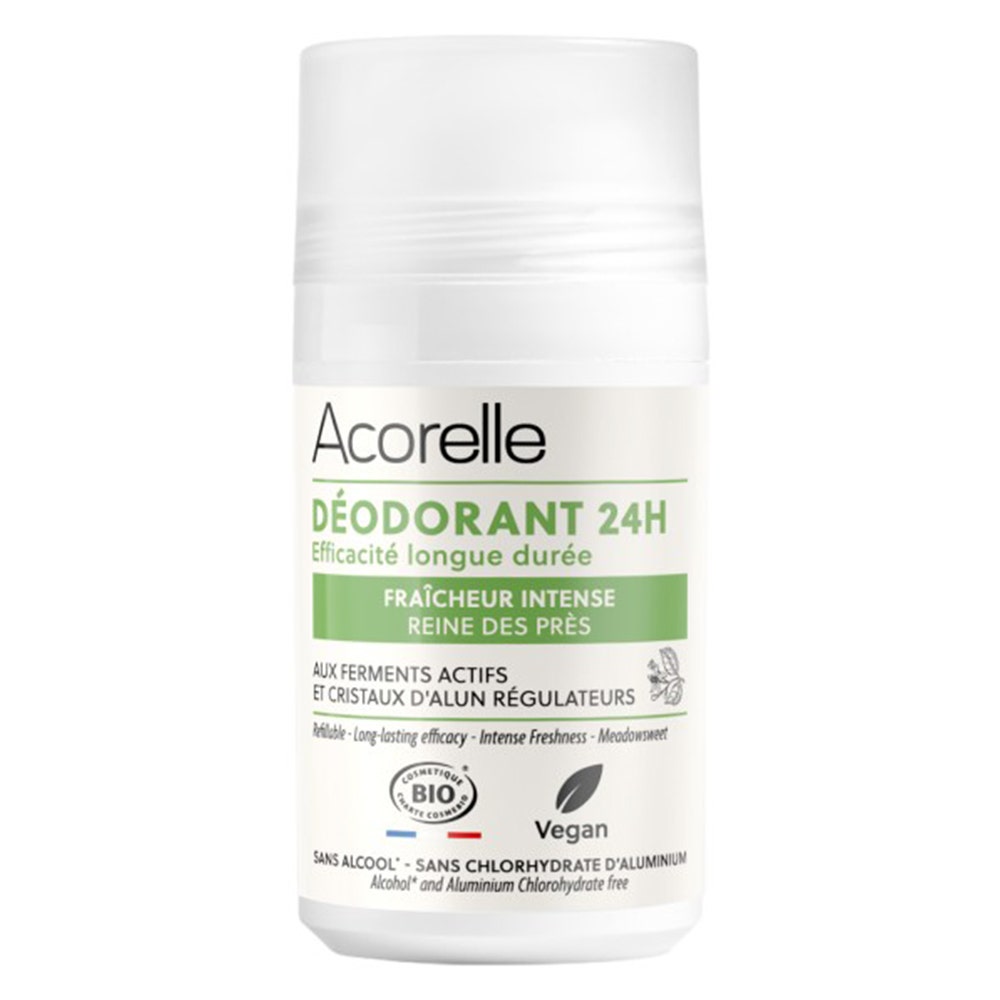 Acorelle Déodorant Roll-On 24h Fraicheur Intense Bio Certifié Intense Freshness 50ml (1.69fl oz)