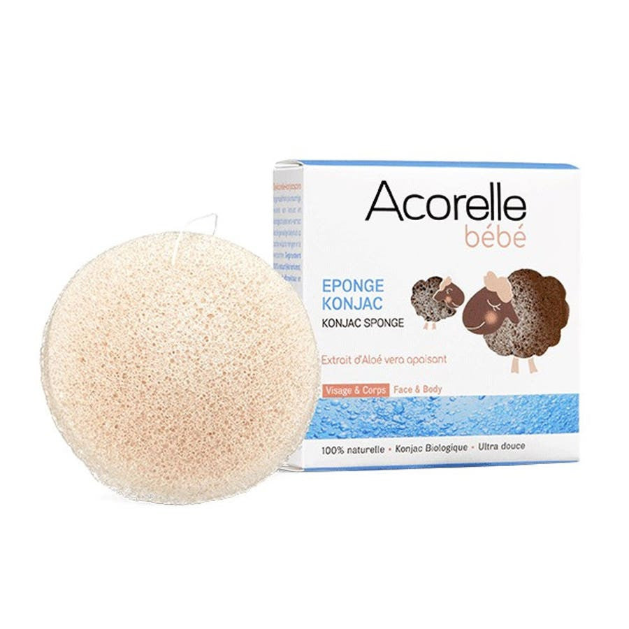 Acorelle Éponge konjac Bébé 